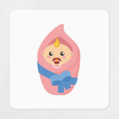 Klikker voor pasgeboren baby labels (Design 1)