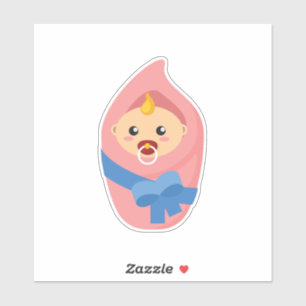 Klikker voor pasgeboren baby sticker