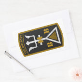 Klikker: wit/OP-BHB Rechthoekige Sticker (Envelop)