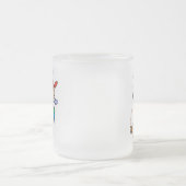 Klikoverhemden en schenkingen op de bovenste teken matglas koffiemok (Center)