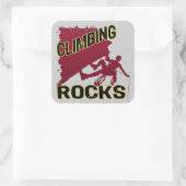 Klikstenen Vierkante Sticker (Tas)