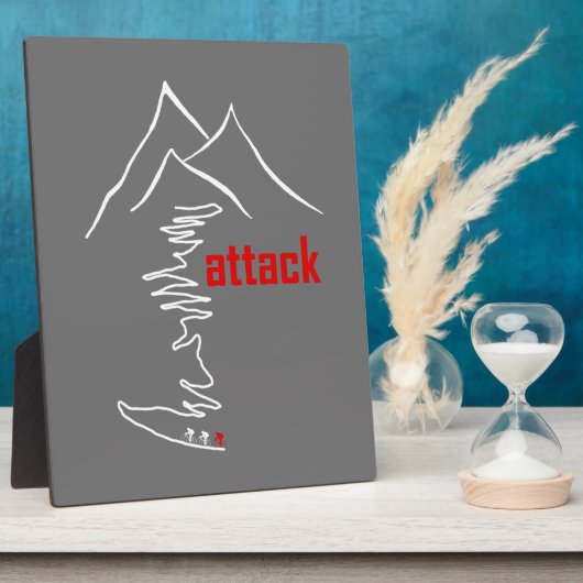 Klim, aanval fotoplaat (Zijkant)