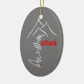 Klim, aanval keramisch ornament (Links)