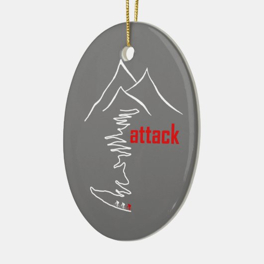 Klim, aanval keramisch ornament (Links)