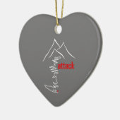 Klim, aanval keramisch ornament (Links)