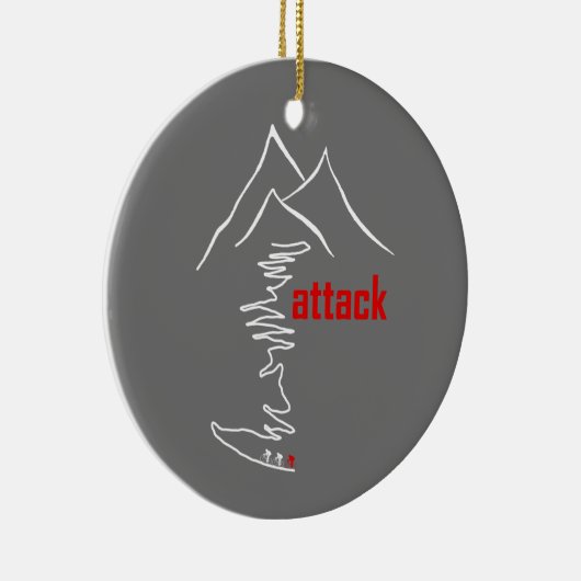 Klim, aanval keramisch ornament (Rechts)