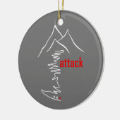 Klim, aanval keramisch ornament (Links)