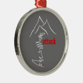 Klim, aanval metalen ornament (Rechts)