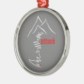 Klim, aanval metalen ornament (Links)