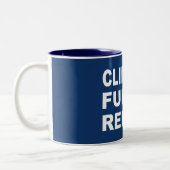 Klim, brandstof, herhalen tweekleurige koffiemok (Links)