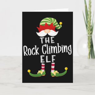 Klim Elf Groep Kerst Grappige Pyjama Par Kaart