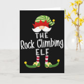 Klim Elf Groep Kerst Grappige Pyjama Par Kaart (Gele Bloem)