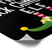 Klim Elf Groep Kerst Grappige Pyjama Par Poster (Hoek)