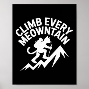 Klim elke Poezenberg Wandelkat Leuk  Poster