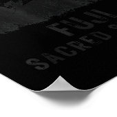 Klim en trek fuji heilige top wandeldesign poster (Hoek)