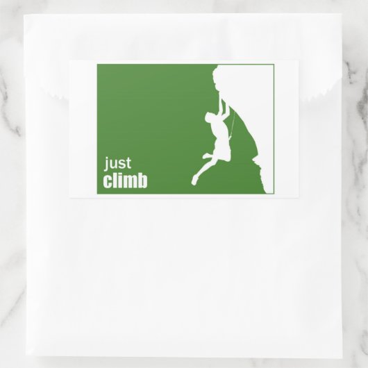 Klim gewoon op de Sticker (Tas)