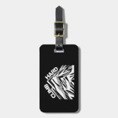 Klim hardbergbeklimmering bagagelabel (Voorkant verticaal)