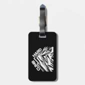 Klim hardbergbeklimmering bagagelabel (Achterkant verticaal)