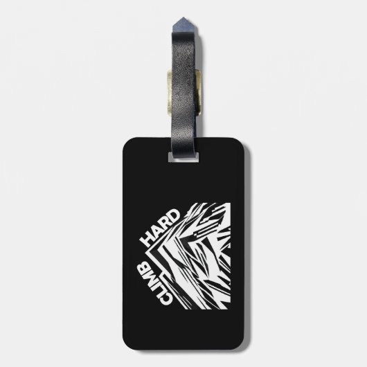 Klim hardbergbeklimmering bagagelabel (Achterkant verticaal)