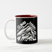 Klim hardbergbeklimmering tweekleurige koffiemok (Links)