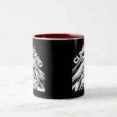 Klim hardbergbeklimmering tweekleurige koffiemok (Center)