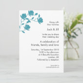 Klim hoog (blauwgroen op wit) 5x7 kaart (Staand voorkant)