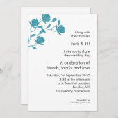 Klim hoog (blauwgroen op wit) 5x7 kaart (Voorkant / Achterkant)