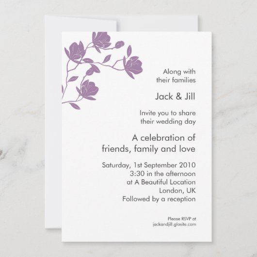 Klim hoog (paars) 5x7 kaart (Voorkant)