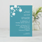 Klim hoog (wit op blauwgroen) 5x7 kaart (Staand voorkant)