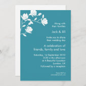 Klim hoog (wit op turquoise) 5x7 kaart (Voorkant / Achterkant)