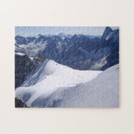Klim in massieve Mont Blanc, Chamonix, Frankrijk Legpuzzel