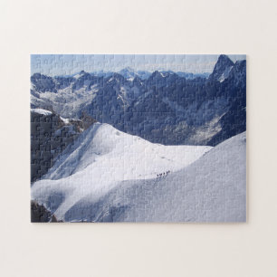 Klim in massieve Mont Blanc, Chamonix, Frankrijk Legpuzzel