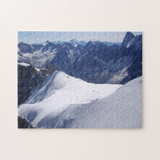 Klim in massieve Mont Blanc, Chamonix, Frankrijk Legpuzzel