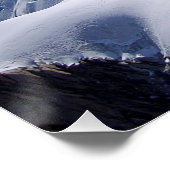 Klim in massieve Mont Blanc, Chamonix, Frankrijk Perfect Poster (Hoek)