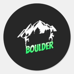 Klim Klimmen Boulder Boulderen Boulderaar Ronde Sticker