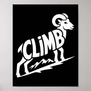 Klim - Klimmen en Boulderen Bighorn Ram W Poster