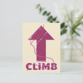 Klim klimtouw briefkaart (Staand voorkant)