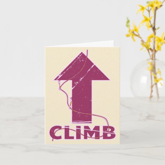 Klim klimtouw kaart (Gele Bloem)