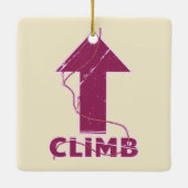 Klim klimtouw keramisch ornament (Achterkant)