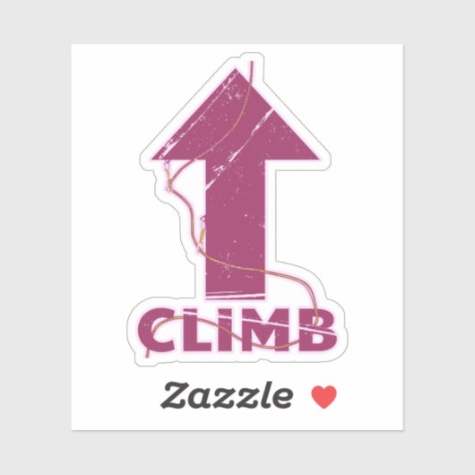 Klim klimtouw sticker (Vel)