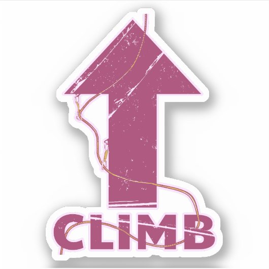 Klim klimtouw sticker (Voorkant)