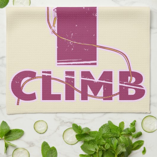 Klim klimtouw theedoek (Gevouwen)