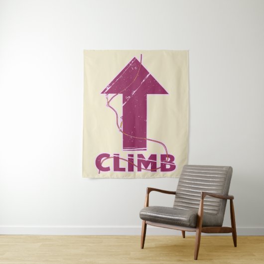 Klim klimtouw wandkleed (In situ)