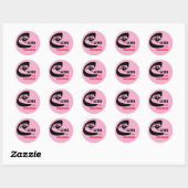 Klim met durf - Rock Climbing Design Ronde Sticker (Vel)