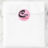 Klim met durf - Rock Climbing Design Ronde Sticker (Tas)