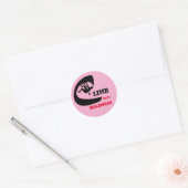 Klim met durf - Rock Climbing Design Ronde Sticker (Envelop)