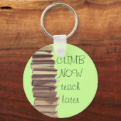 klim nu later les sleutelhanger (Voorkant)