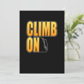 Klim op bergklimmer bedankkaart (Staand voorkant)