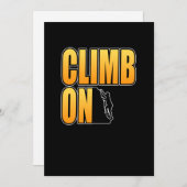 Klim op bergklimmer bedankkaart (Voorkant / Achterkant)
