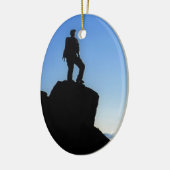 Klim op Mt Kilimanjaro Keramisch Ornament (Links)
